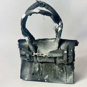 Elegant Gray and White Tote Bag